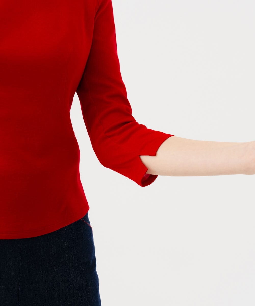 GBKGD02200 Sybilla(シビラ) ボートネックカットソー レッド