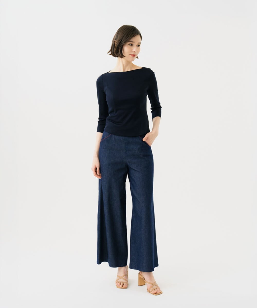 GBKGD02200 Sybilla(シビラ) ボートネックカットソー ネイビー