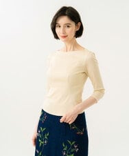 GBKGD02200 Sybilla(シビラ) ボートネックカットソー アイボリー