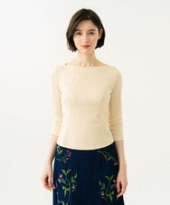 GBKGD02200 Sybilla(シビラ) ボートネックカットソー アイボリー