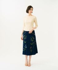 GBKGD02200 Sybilla(シビラ) ボートネックカットソー アイボリー