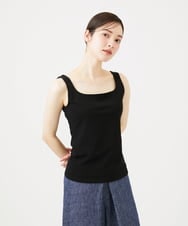 GBKGD70130 Sybilla(シビラ) スクエアネックタンクトップ ブラック