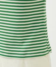 GBKGE01230 Sybilla(シビラ) ボーダーボートネックカットソー グリーン