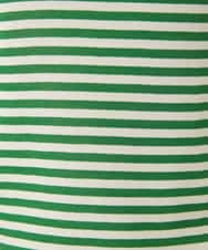 GBKGE01230 Sybilla(シビラ) ボーダーボートネックカットソー グリーン