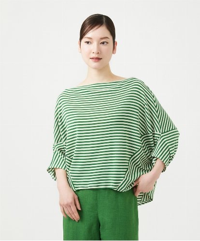 GBKGE02270  ボーダードルマンカットソー