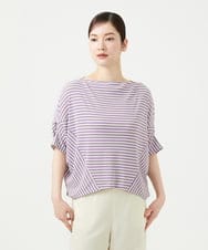 GBKGE02270 Sybilla(シビラ) ボーダードルマンカットソー パープル