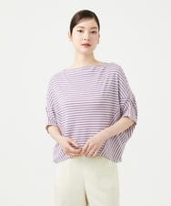 GBKGE02270 Sybilla(シビラ) ボーダードルマンカットソー パープル