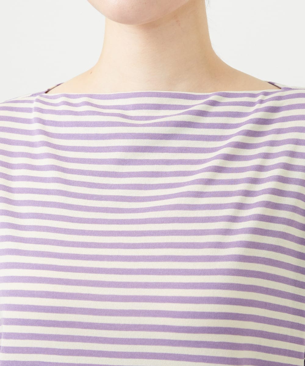 GBKGE02270 Sybilla(シビラ) ボーダードルマンカットソー パープル