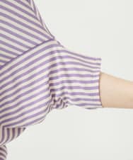 GBKGE02270 Sybilla(シビラ) ボーダードルマンカットソー パープル