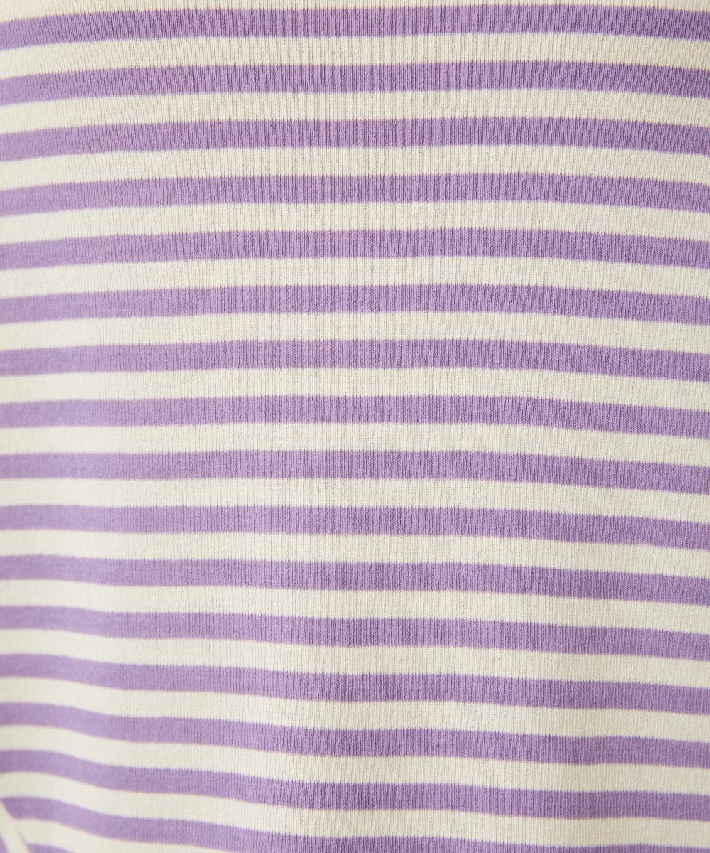 GBKGE02270 Sybilla(シビラ) ボーダードルマンカットソー パープル