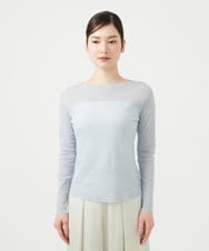 GBKGF01200 Sybilla(シビラ) コットンチュールカットソー ライトブルー