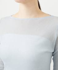 GBKGF01200 Sybilla(シビラ) コットンチュールカットソー ライトブルー