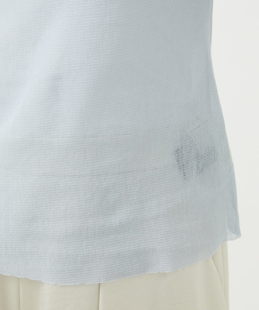 GBKGF01200 Sybilla(シビラ) コットンチュールカットソー ライトブルー