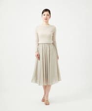 GBKGF01200 Sybilla(シビラ) コットンチュールカットソー ライトベージュ