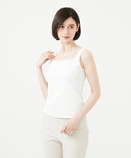 GBKGF70130 Sybilla(シビラ) スクエアネックタンクトップ ホワイト
