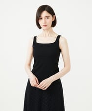 GBKGF70130 Sybilla(シビラ) スクエアネックタンクトップ ブラック