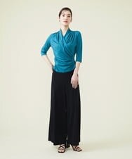 GBKGS63180 Sybilla(シビラ) リヨセル天竺カシュクールカットソー ブルー