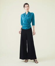 GBKGS63180 Sybilla(シビラ) リヨセル天竺カシュクールカットソー ブルー