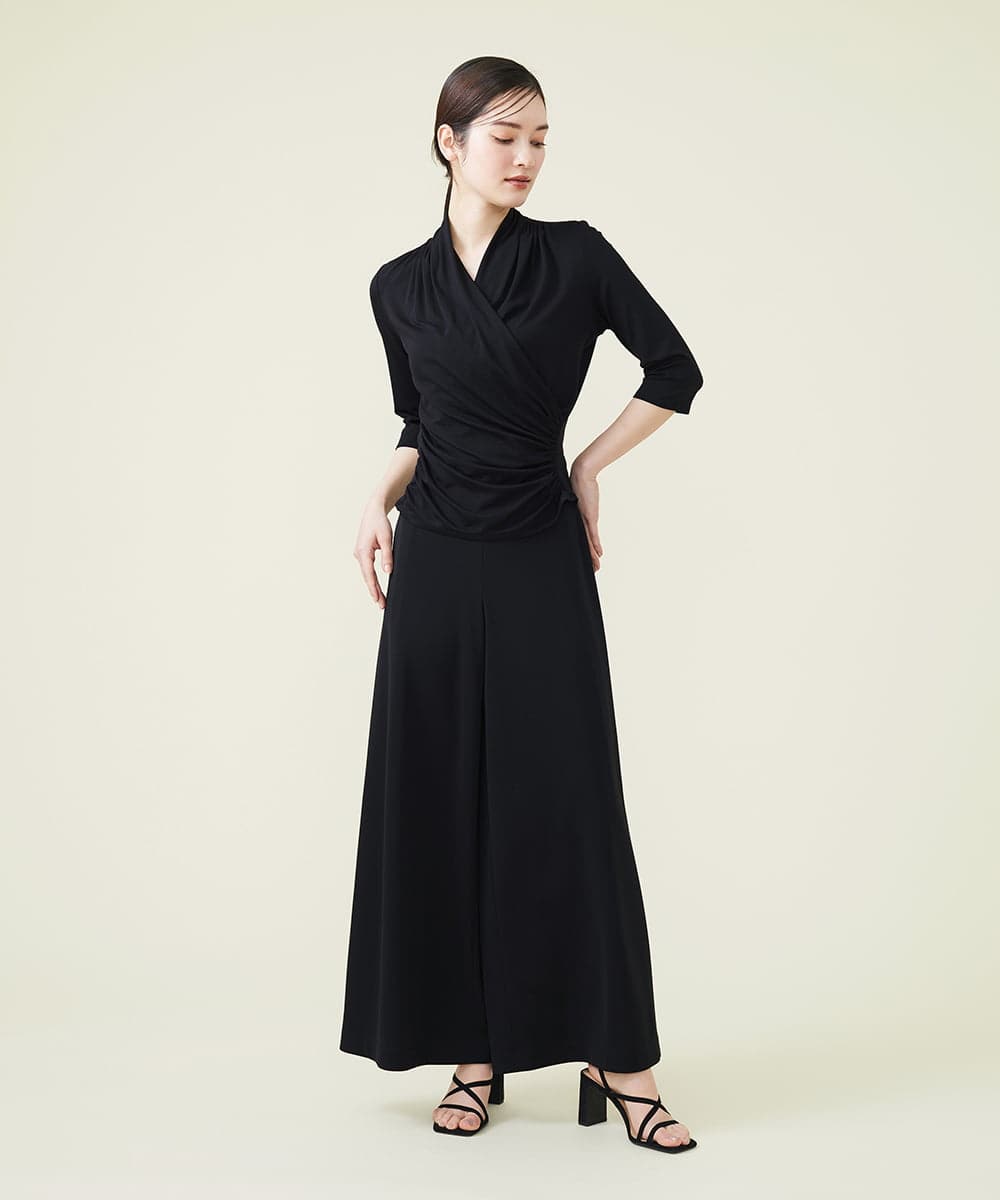 GBKGS63180 Sybilla(シビラ) リヨセル天竺カシュクールカットソー ブラック