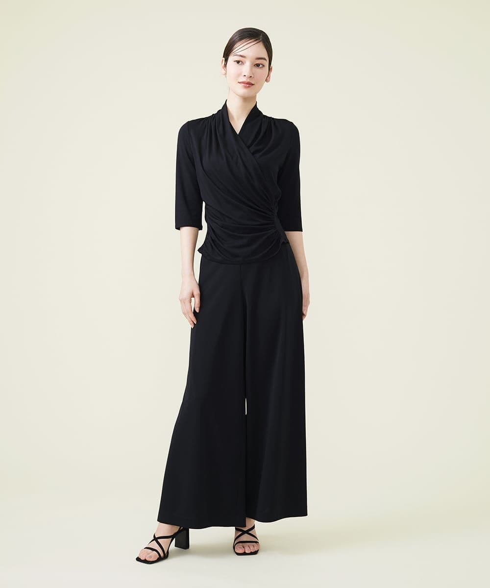 GBKGS63180 Sybilla(シビラ) リヨセル天竺カシュクールカットソー ブラック
