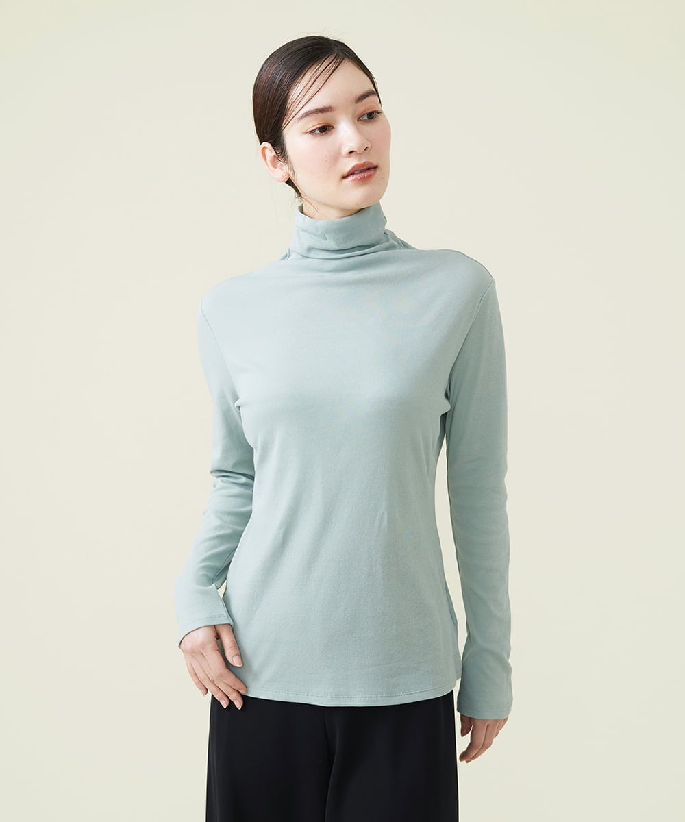 GBKGS68150 Sybilla(シビラ) ガーゼフライスハイネックカットソー ブルー