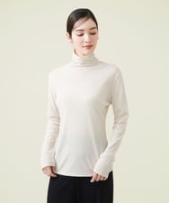 GBKGS68150 Sybilla(シビラ) ガーゼフライスハイネックカットソー ライトベージュ
