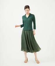 GBKHB41300 Sybilla(シビラ) シャーリングオープンカラーカットソー グリーン