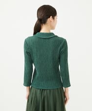GBKHB41300 Sybilla(シビラ) シャーリングオープンカラーカットソー グリーン