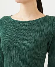 GBKHB42230 Sybilla(シビラ) シャーリングボートネックカットソー グリーン