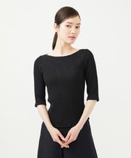 GBKHB42230 Sybilla(シビラ) シャーリングボートネックカットソー ブラック