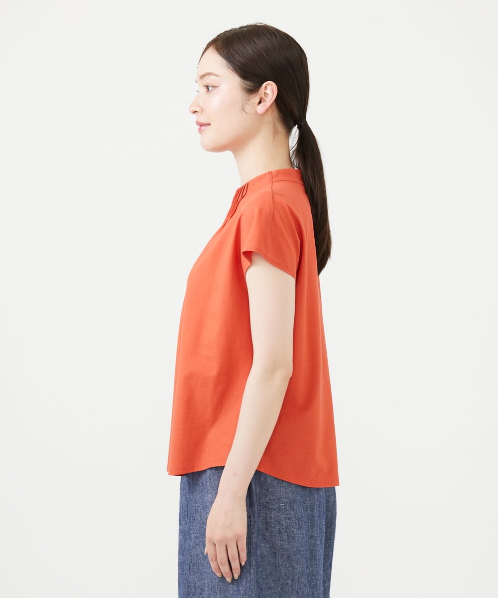 GBKHD02250 Sybilla(シビラ) ピンタックカラーカットソー オレンジ