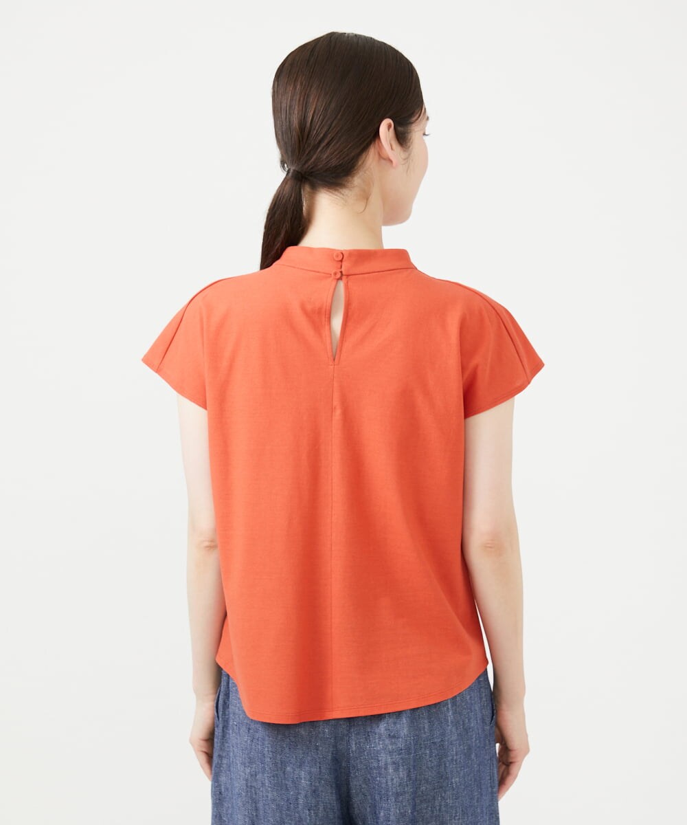 GBKHD02250 Sybilla(シビラ) ピンタックカラーカットソー オレンジ