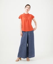 GBKHD02250 Sybilla(シビラ) ピンタックカラーカットソー オレンジ