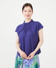GBKHD02250 Sybilla(シビラ) ピンタックカラーカットソー ネイビー