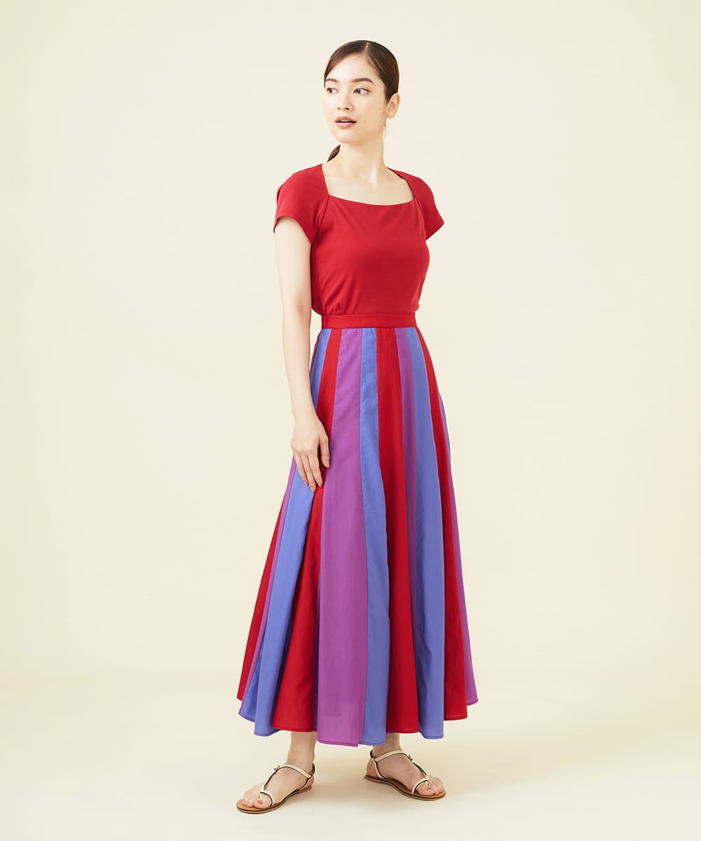 GBKHV39230 Sybilla(シビラ) トラペーズネックカットソー レッド