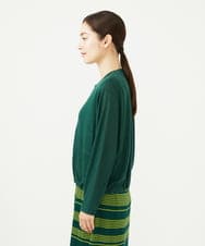 GBKJB01330 Sybilla(シビラ) ジップアップリネンカーディガン グリーン