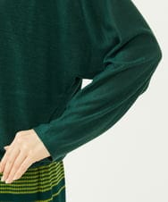 GBKJB01330 Sybilla(シビラ) ジップアップリネンカーディガン グリーン