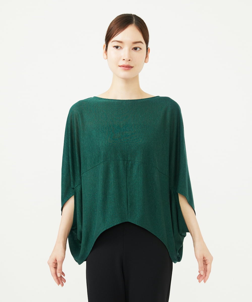 GBKJB02300 Sybilla(シビラ) サークルフォルムリネンカットソー グリーン