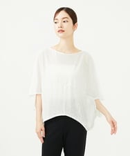 GBKJB02300 Sybilla(シビラ) サークルフォルムリネンカットソー ホワイト