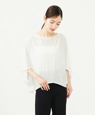 GBKJB02300 Sybilla(シビラ) サークルフォルムリネンカットソー ホワイト