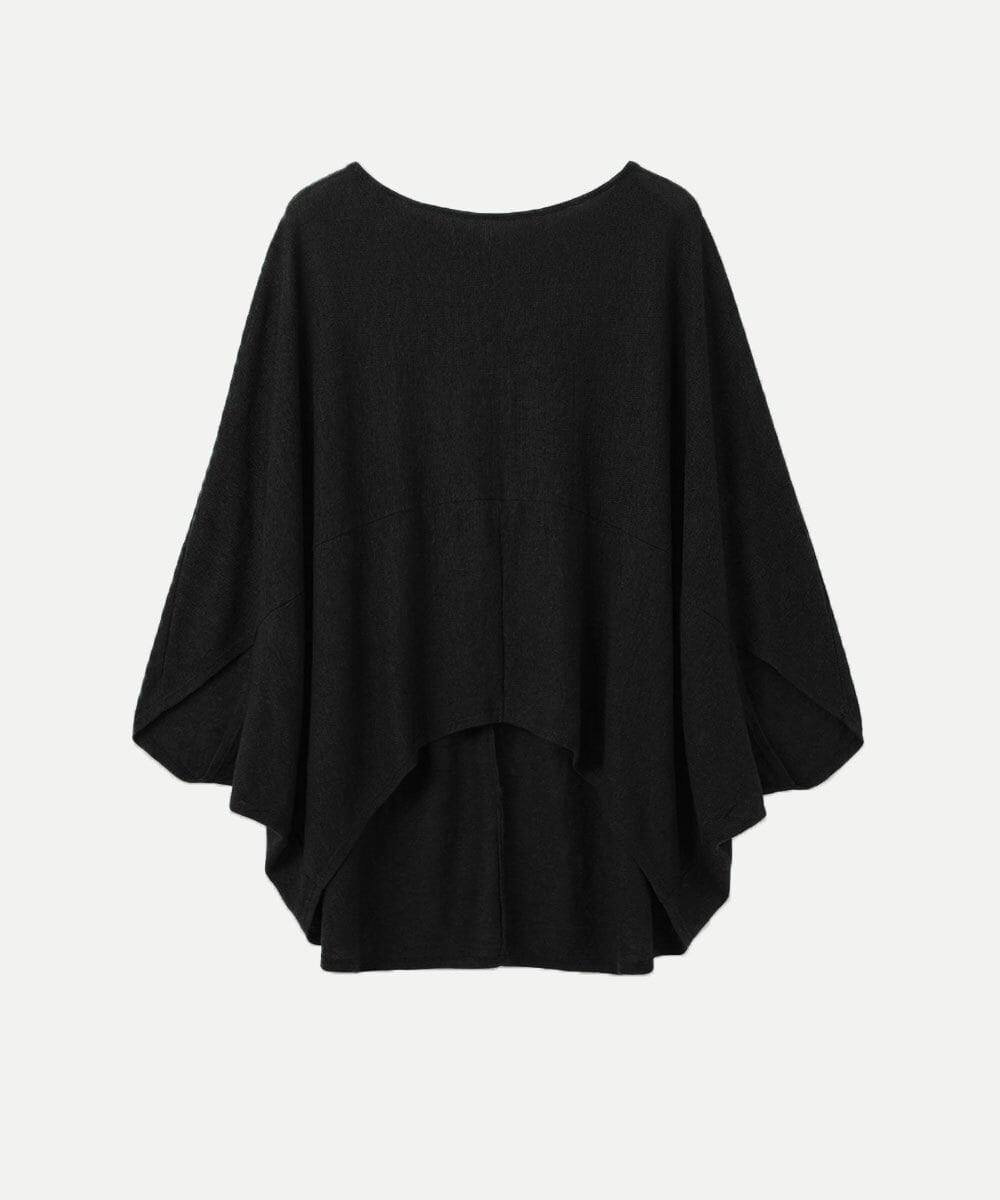 GBKJB02300 Sybilla(シビラ) サークルフォルムリネンカットソー ブラック