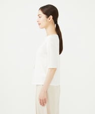 GBKJB03270 Sybilla(シビラ) フラワーアップリケカットソー ホワイト