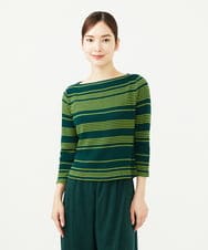 GBKJB06230 Sybilla(シビラ) ボーダージャカードカットソー グリーン