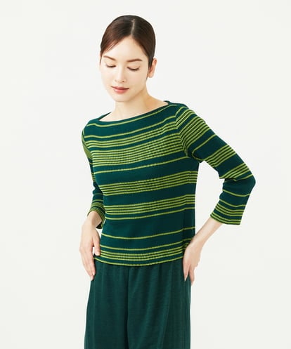 GBKJB06230 Sybilla ボーダージャカードカットソー