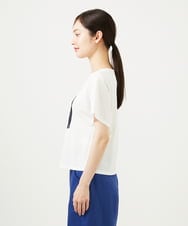 GBKJB07200 Sybilla(シビラ) レインボーストライププリントTシャツ ホワイト