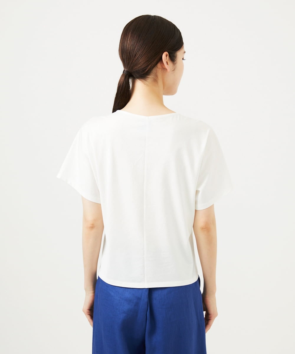 GBKJB07200 Sybilla(シビラ) レインボーストライププリントTシャツ ホワイト