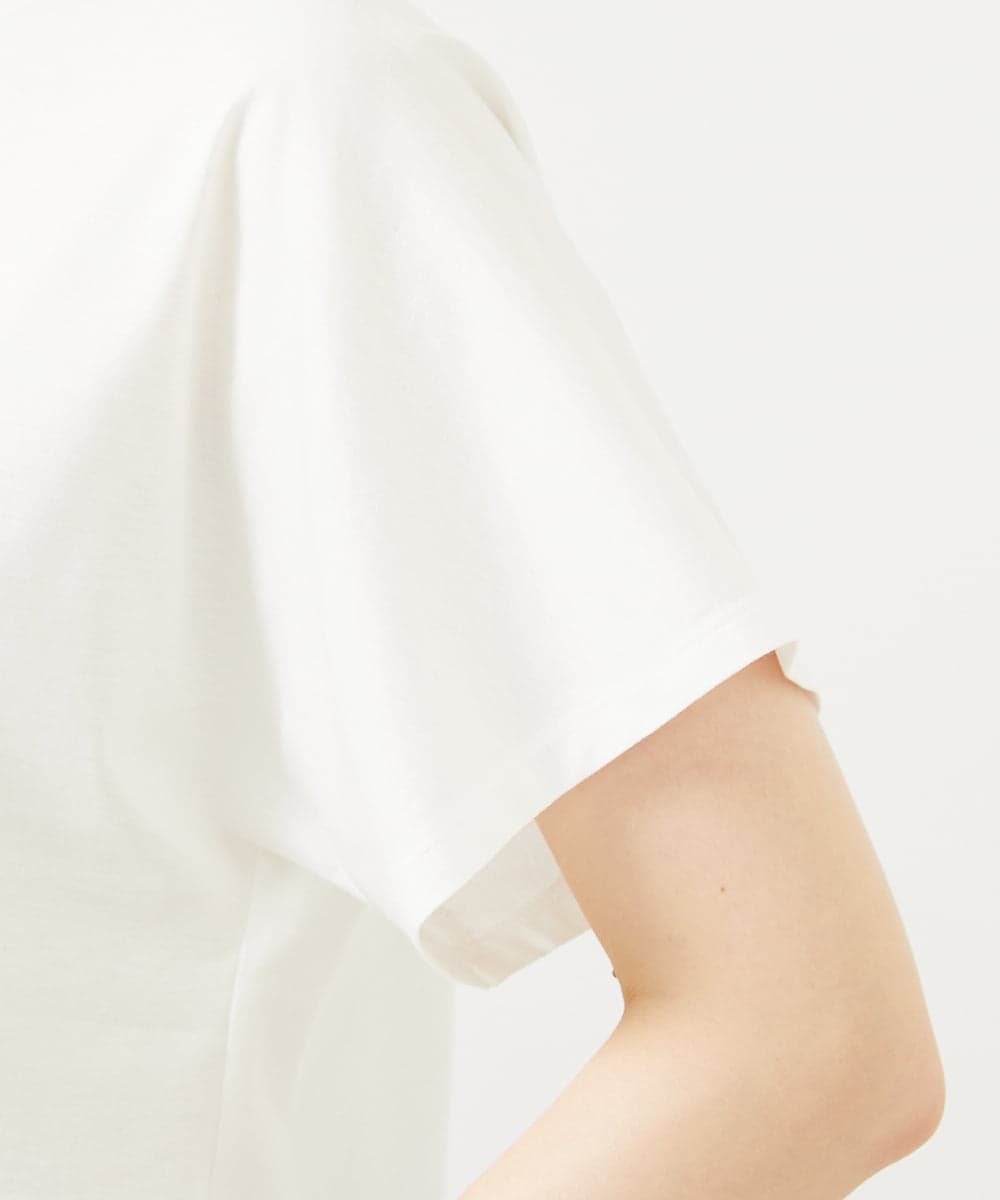 GBKJB07200 Sybilla(シビラ) レインボーストライププリントTシャツ ホワイト