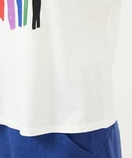 GBKJB07200 Sybilla(シビラ) レインボーストライププリントTシャツ ホワイト