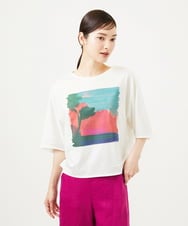 GBKJB08200 Sybilla(シビラ) アートプリントTシャツ ホワイト