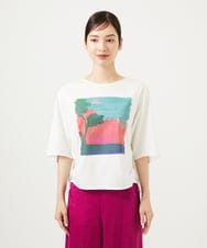 GBKJB08200 Sybilla(シビラ) アートプリントTシャツ ホワイト